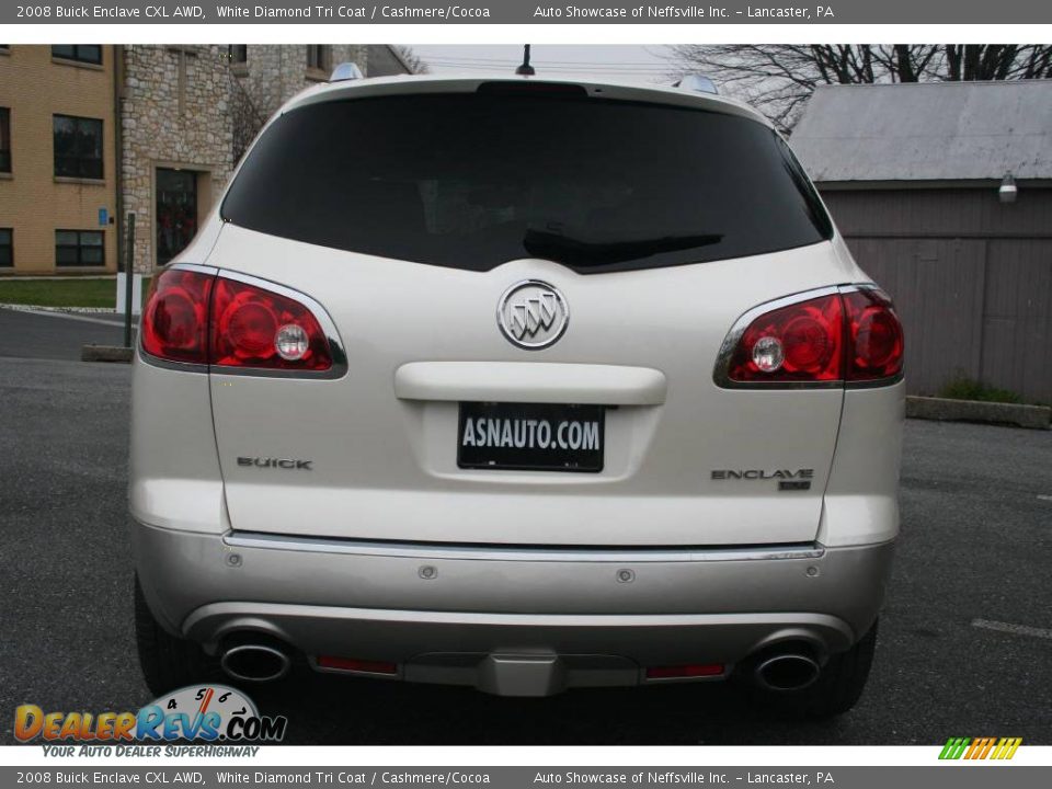 2008 Buick Enclave CXL AWD White Diamond Tri Coat / Cashmere/Cocoa Photo #5