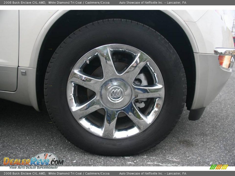 2008 Buick Enclave CXL AWD White Diamond Tri Coat / Cashmere/Cocoa Photo #9