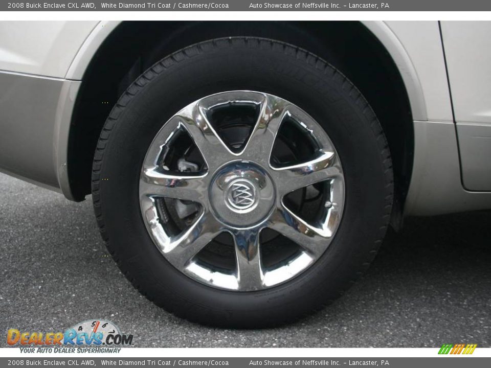 2008 Buick Enclave CXL AWD White Diamond Tri Coat / Cashmere/Cocoa Photo #10