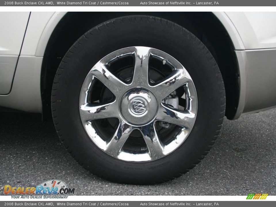 2008 Buick Enclave CXL AWD White Diamond Tri Coat / Cashmere/Cocoa Photo #11