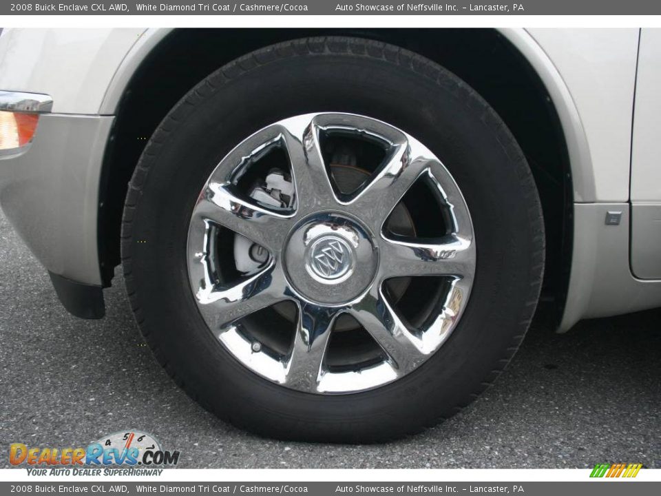 2008 Buick Enclave CXL AWD White Diamond Tri Coat / Cashmere/Cocoa Photo #12
