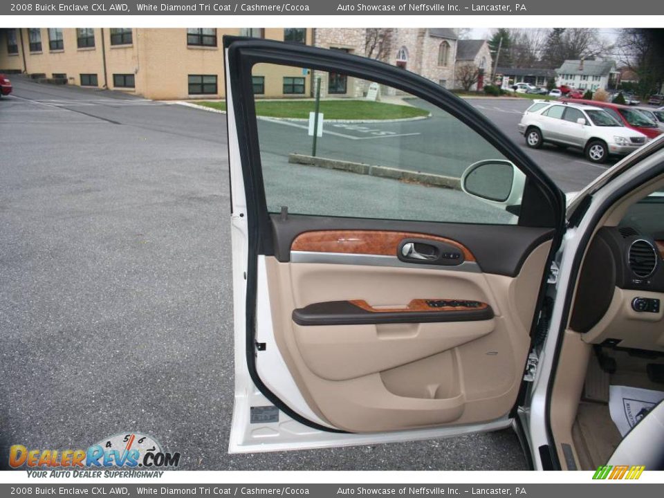 2008 Buick Enclave CXL AWD White Diamond Tri Coat / Cashmere/Cocoa Photo #13