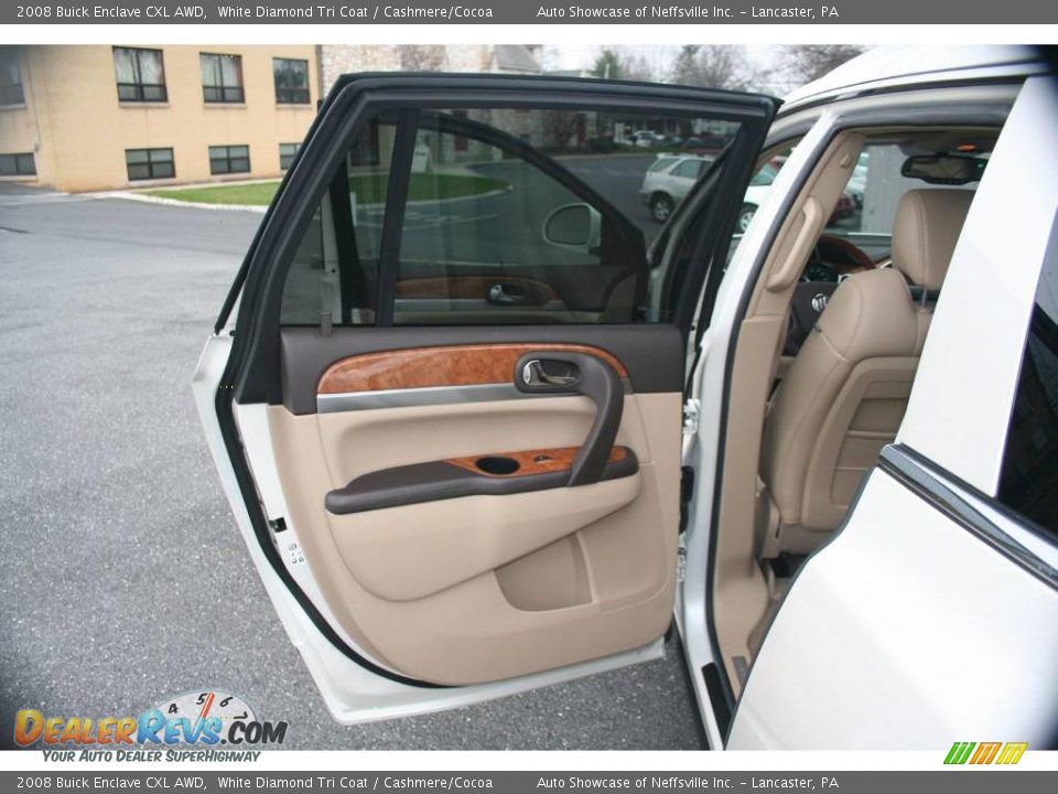 2008 Buick Enclave CXL AWD White Diamond Tri Coat / Cashmere/Cocoa Photo #14