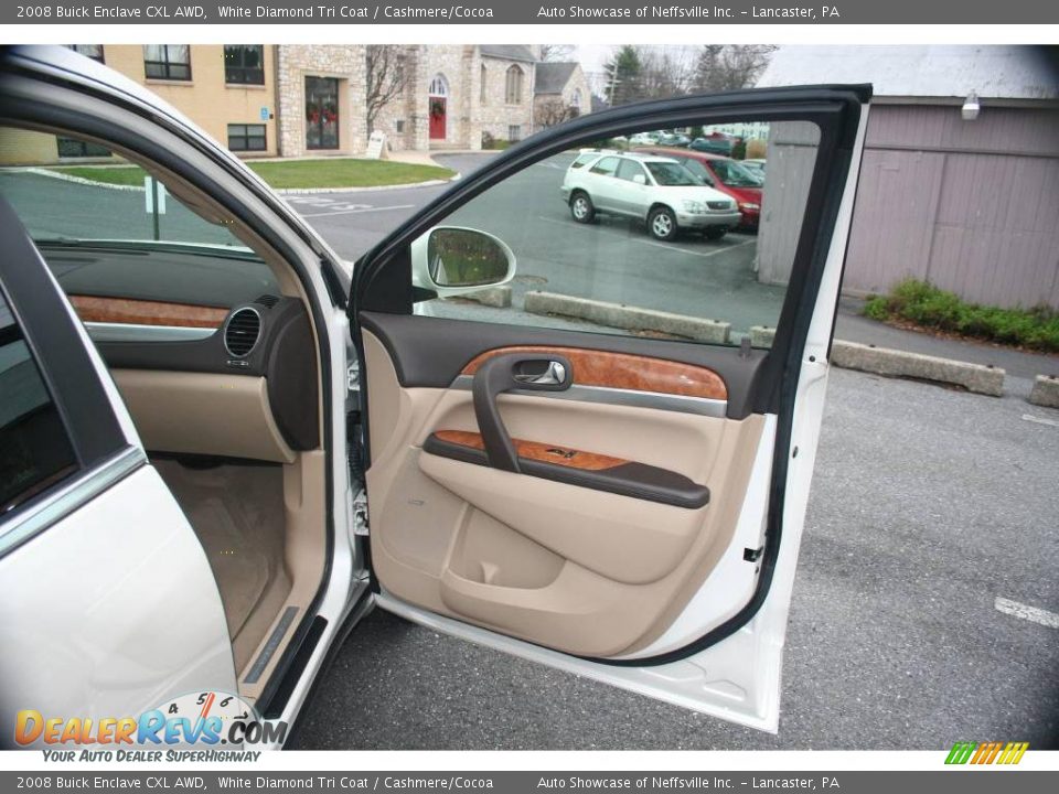 2008 Buick Enclave CXL AWD White Diamond Tri Coat / Cashmere/Cocoa Photo #15
