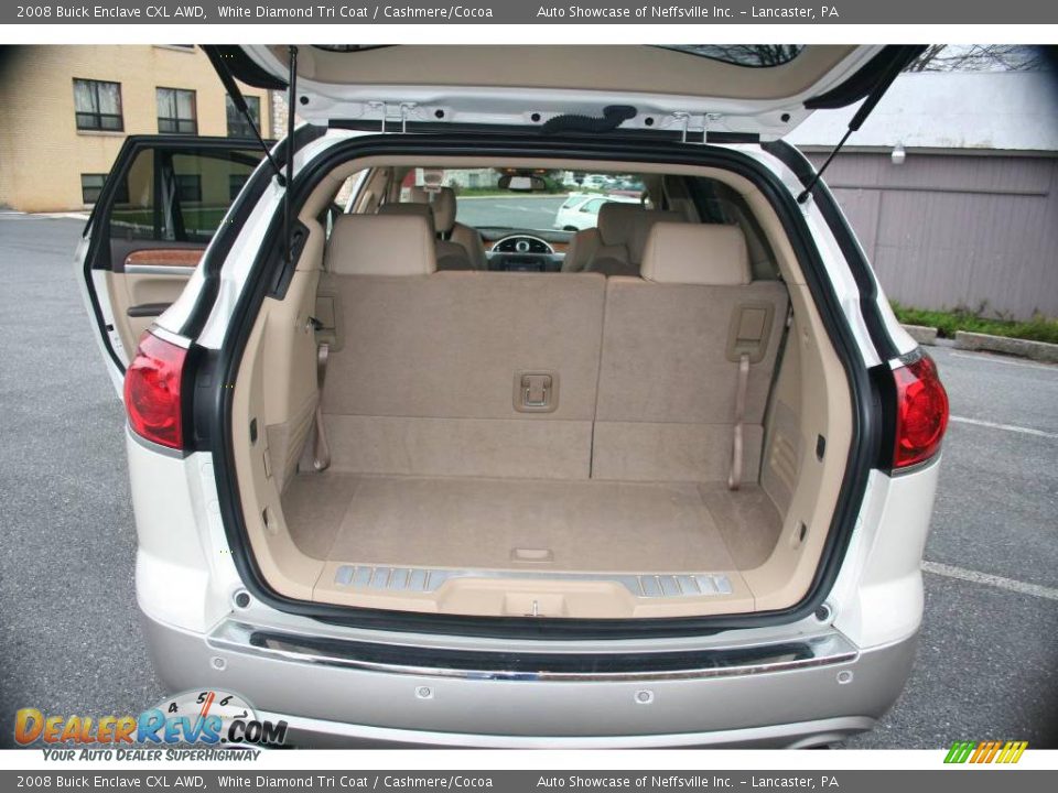 2008 Buick Enclave CXL AWD White Diamond Tri Coat / Cashmere/Cocoa Photo #17