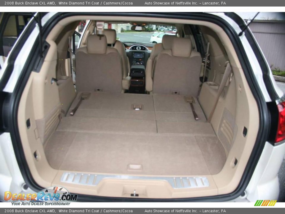 2008 Buick Enclave CXL AWD White Diamond Tri Coat / Cashmere/Cocoa Photo #18