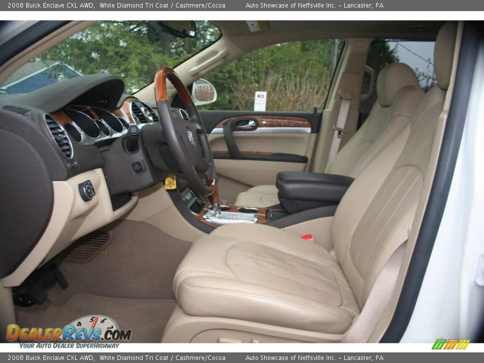 2008 Buick Enclave CXL AWD White Diamond Tri Coat / Cashmere/Cocoa Photo #19