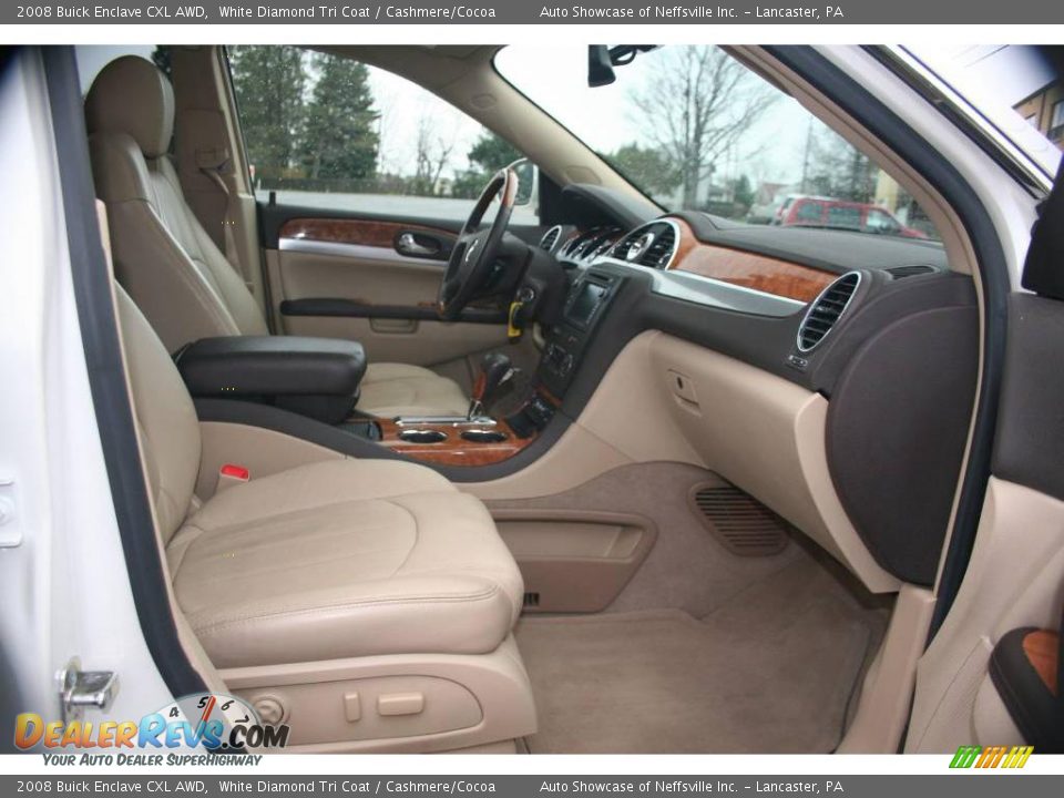 2008 Buick Enclave CXL AWD White Diamond Tri Coat / Cashmere/Cocoa Photo #21