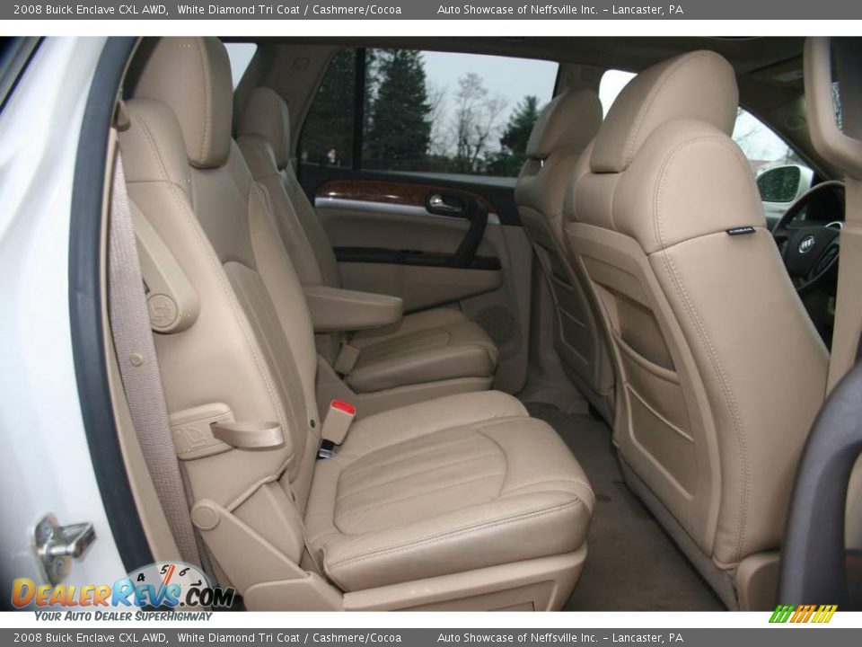 2008 Buick Enclave CXL AWD White Diamond Tri Coat / Cashmere/Cocoa Photo #22