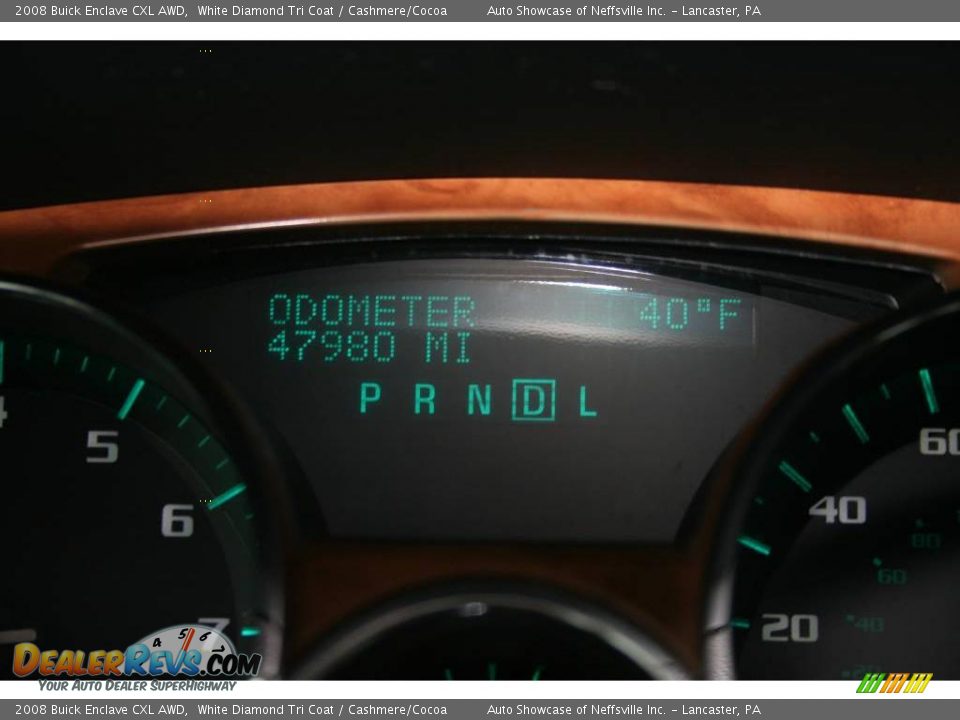 2008 Buick Enclave CXL AWD White Diamond Tri Coat / Cashmere/Cocoa Photo #25