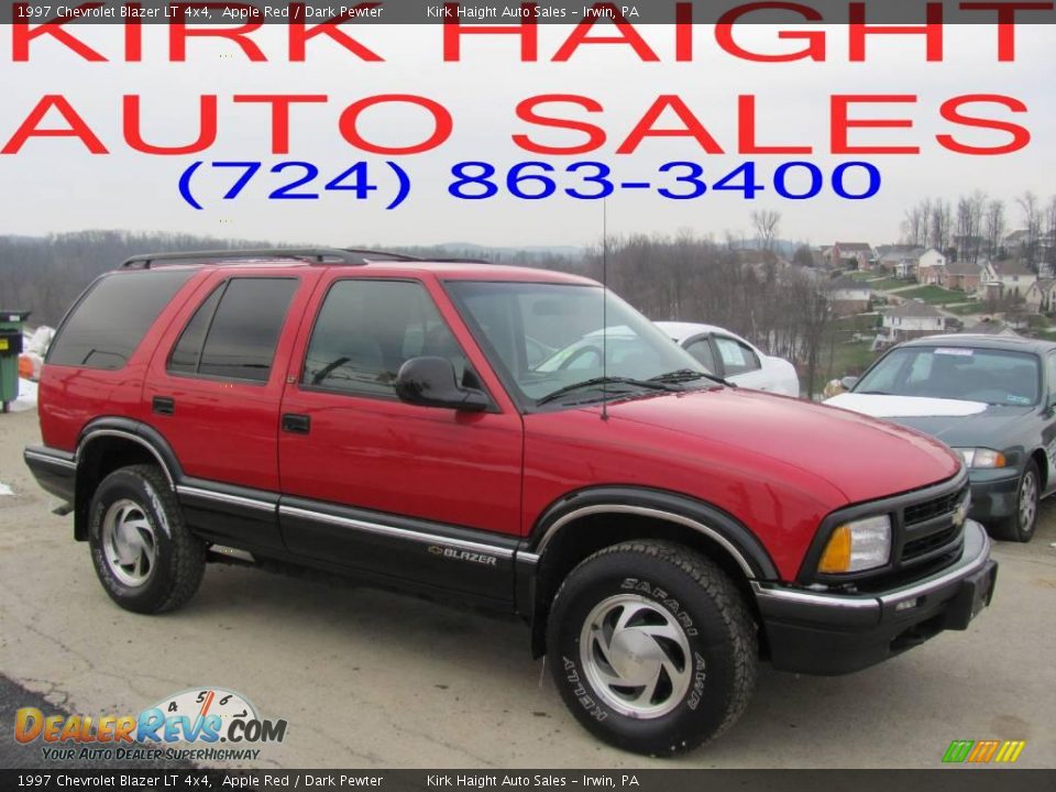 1997 Chevrolet Blazer LT 4x4 Apple Red / Dark Pewter Photo #1