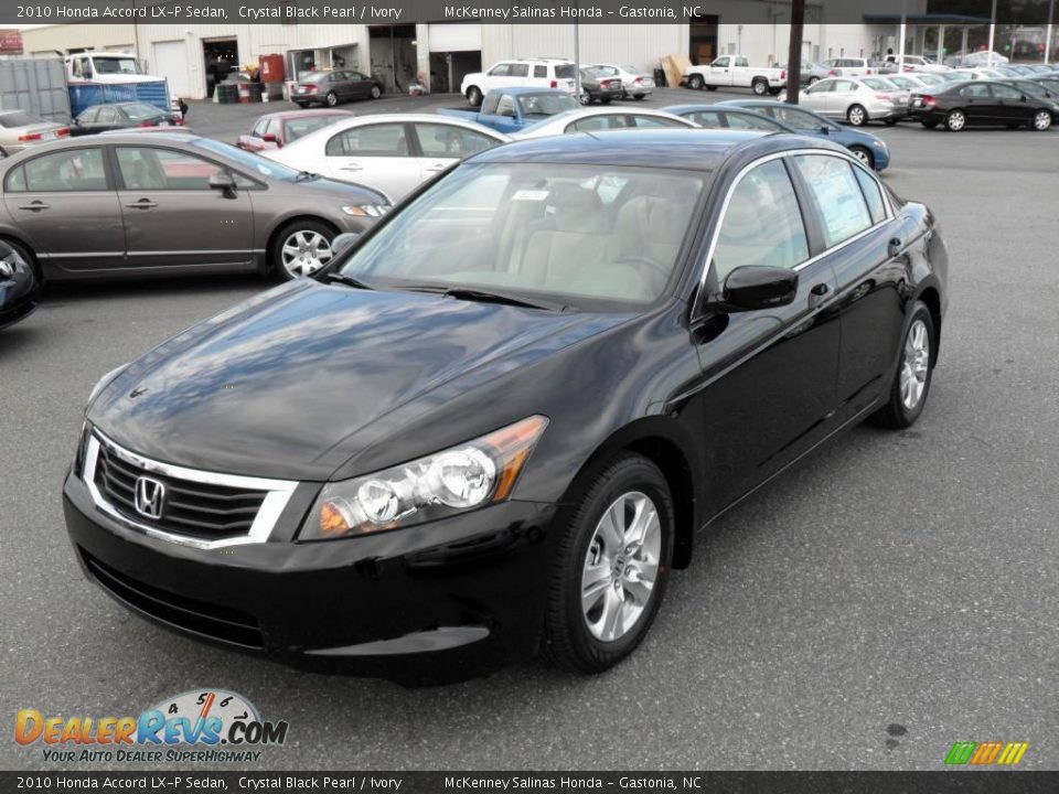 2010 Honda Accord LX-P Sedan Crystal Black Pearl / Ivory Photo #1