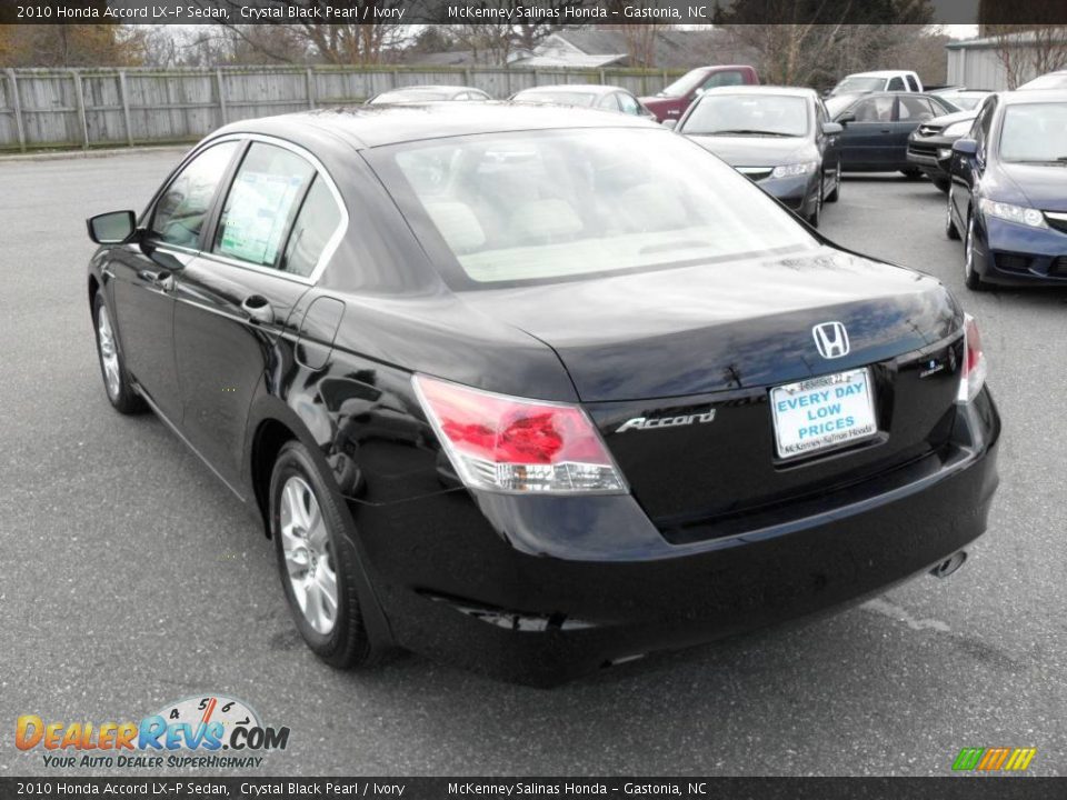 2010 Honda Accord LX-P Sedan Crystal Black Pearl / Ivory Photo #2