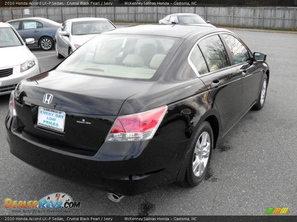 2010 Honda Accord LX-P Sedan Crystal Black Pearl / Ivory Photo #4