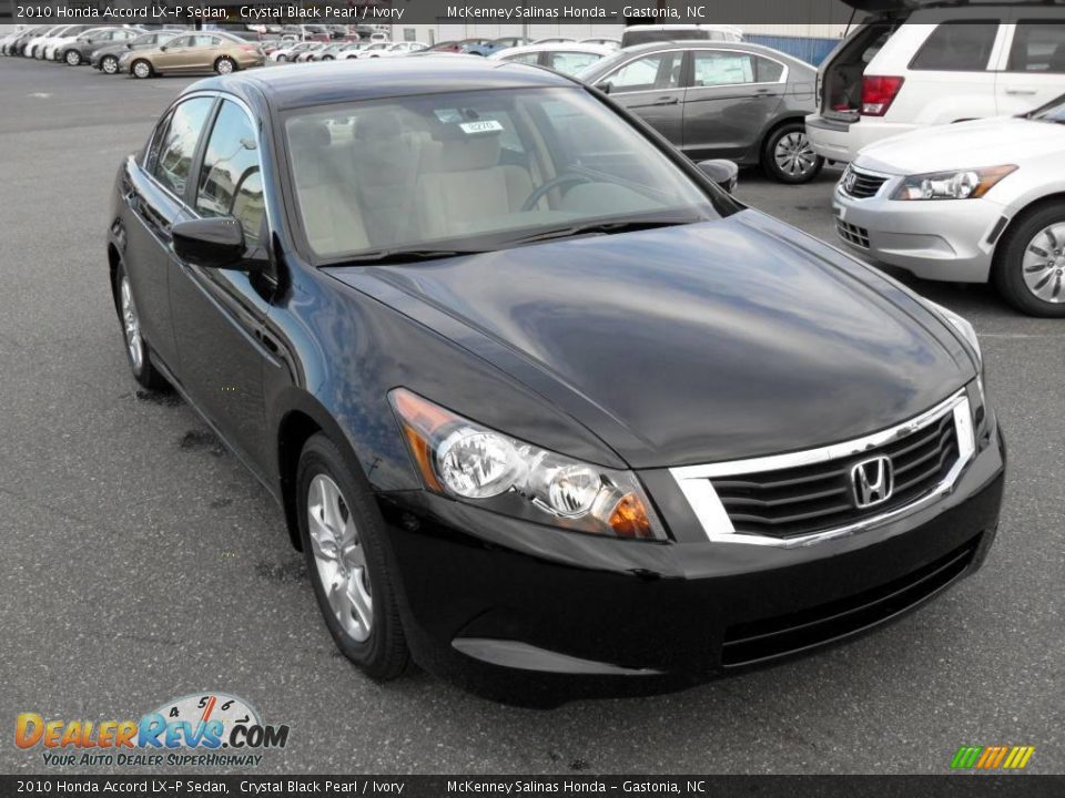 2010 Honda Accord LX-P Sedan Crystal Black Pearl / Ivory Photo #5