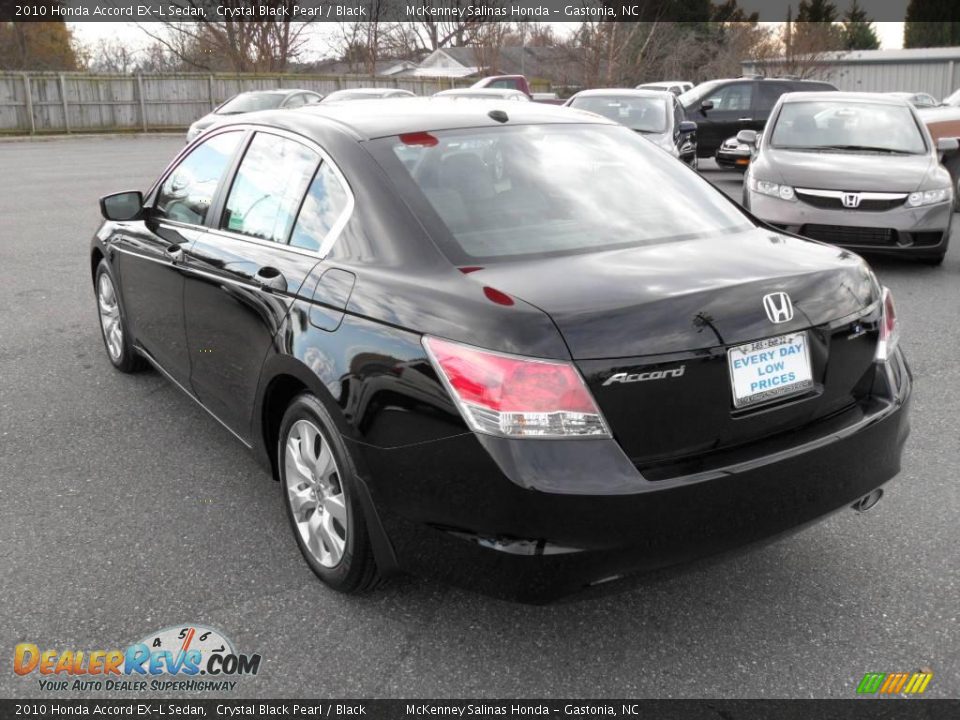 2010 Honda Accord EX-L Sedan Crystal Black Pearl / Black Photo #2