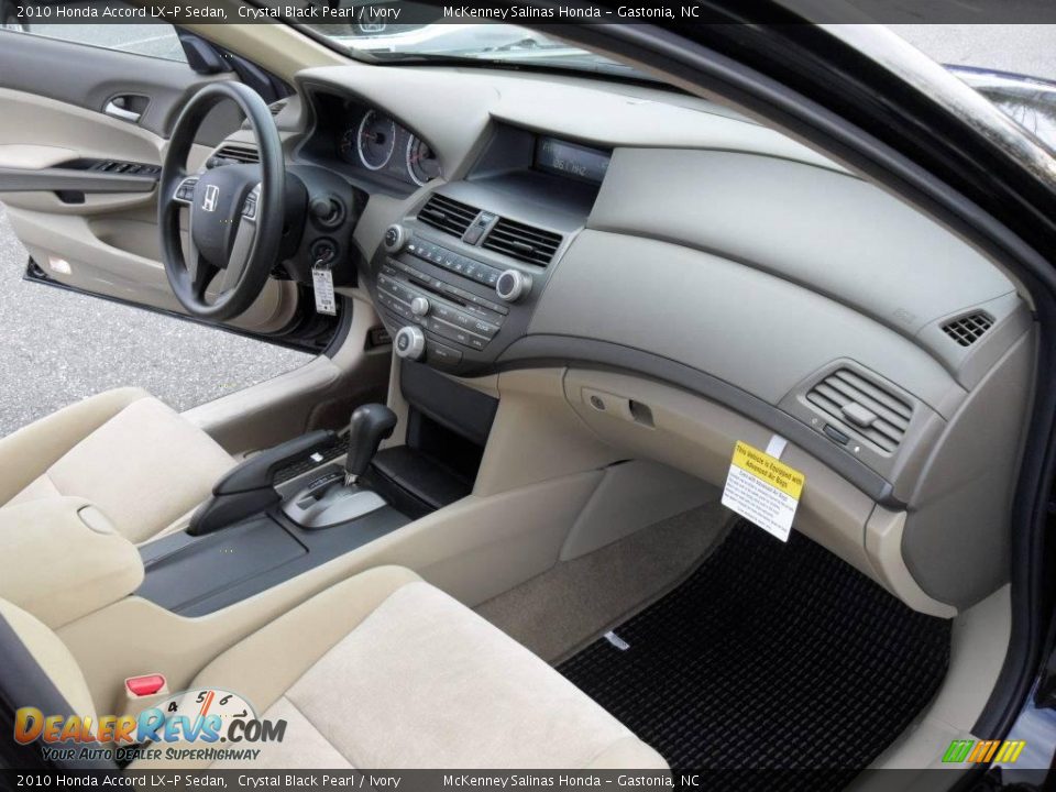 2010 Honda Accord LX-P Sedan Crystal Black Pearl / Ivory Photo #17