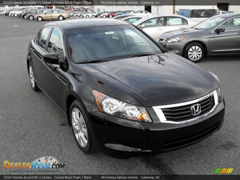 2010 Honda Accord EX-L Sedan Crystal Black Pearl / Black Photo #5