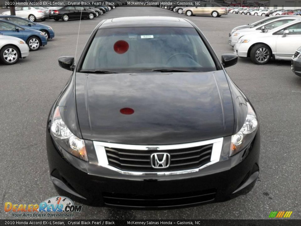 2010 Honda Accord EX-L Sedan Crystal Black Pearl / Black Photo #6