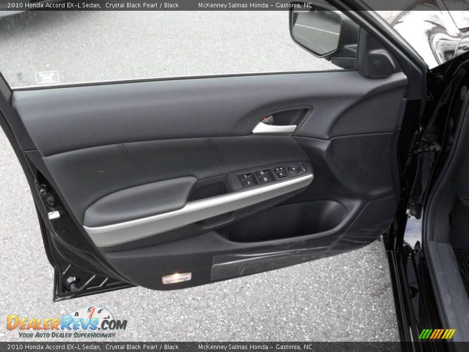 2010 Honda Accord EX-L Sedan Crystal Black Pearl / Black Photo #7