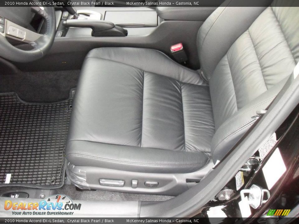 2010 Honda Accord EX-L Sedan Crystal Black Pearl / Black Photo #8