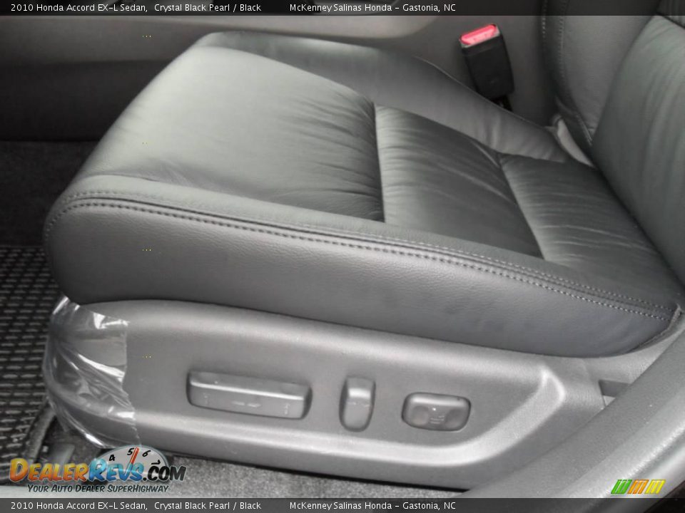 2010 Honda Accord EX-L Sedan Crystal Black Pearl / Black Photo #9