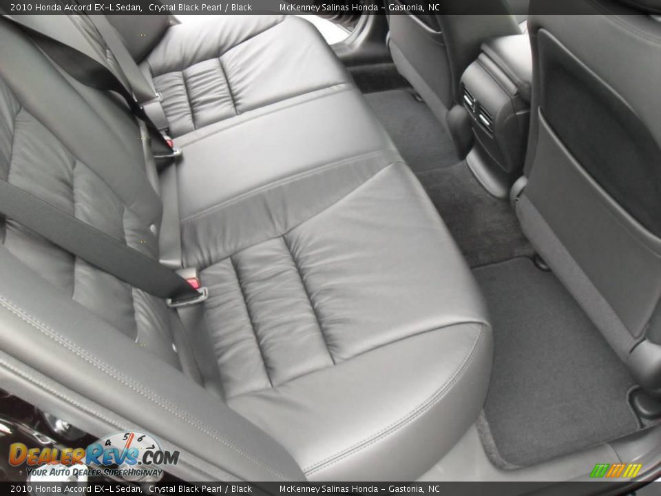 2010 Honda Accord EX-L Sedan Crystal Black Pearl / Black Photo #14