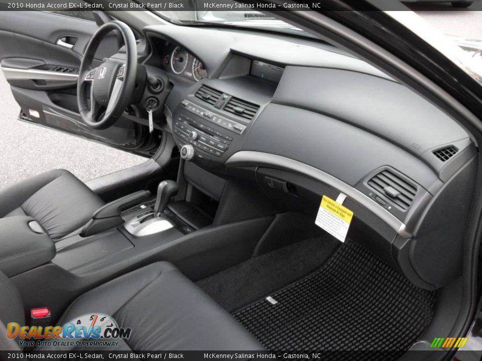 2010 Honda Accord EX-L Sedan Crystal Black Pearl / Black Photo #16