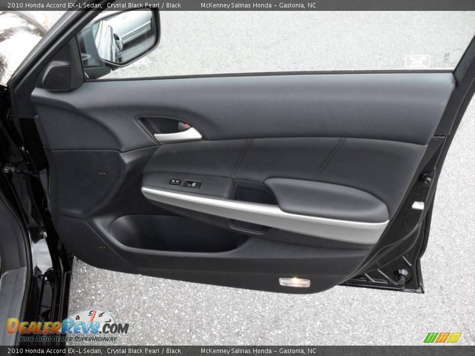2010 Honda Accord EX-L Sedan Crystal Black Pearl / Black Photo #17