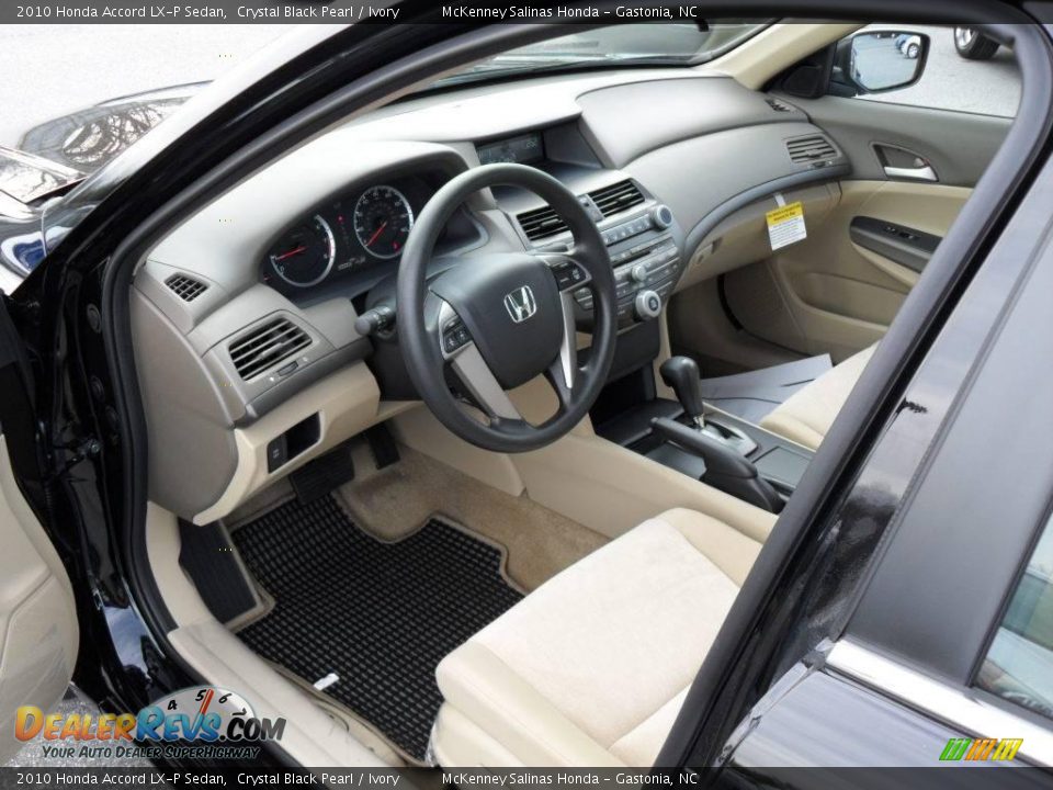 2010 Honda Accord LX-P Sedan Crystal Black Pearl / Ivory Photo #29