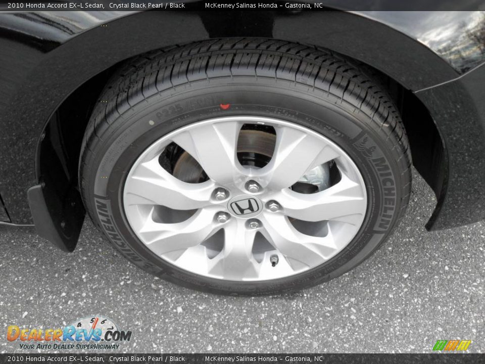 2010 Honda Accord EX-L Sedan Crystal Black Pearl / Black Photo #18