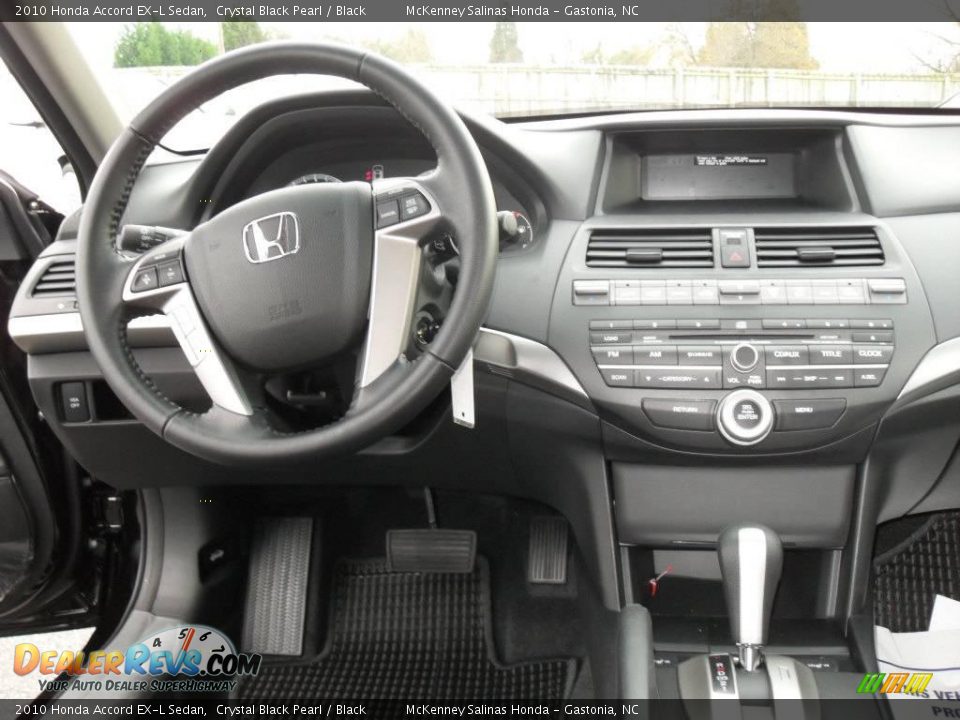 2010 Honda Accord EX-L Sedan Crystal Black Pearl / Black Photo #23