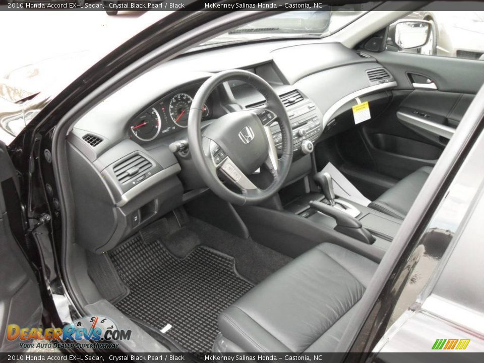 2010 Honda Accord EX-L Sedan Crystal Black Pearl / Black Photo #30