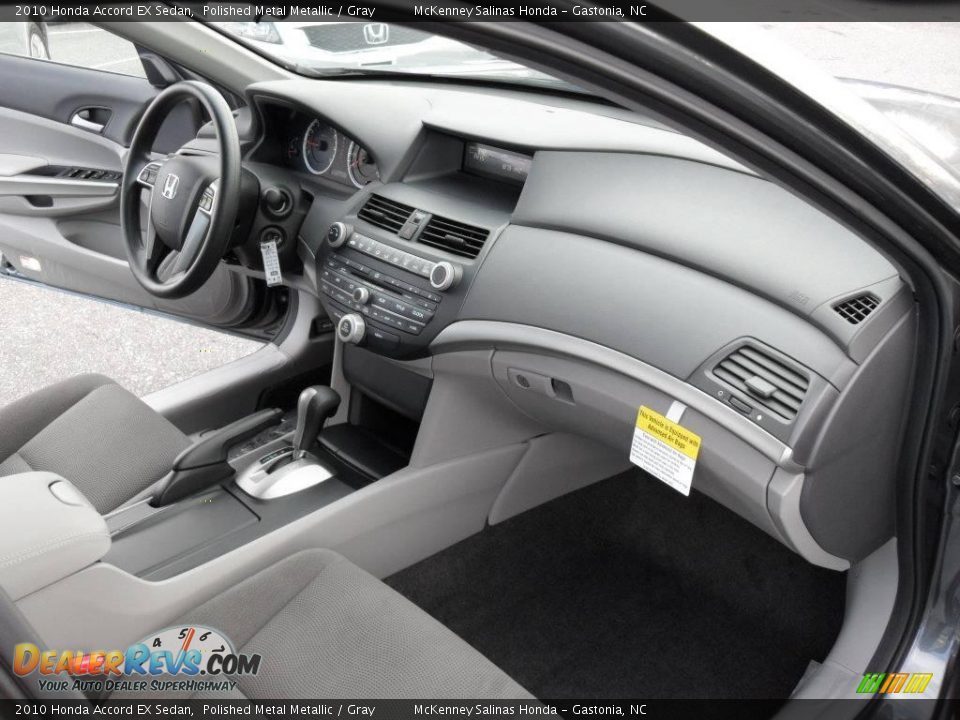 2010 Honda Accord EX Sedan Polished Metal Metallic / Gray Photo #17