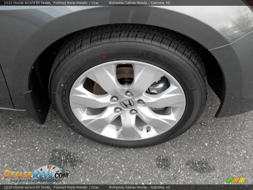 2010 Honda Accord EX Sedan Polished Metal Metallic / Gray Photo #19
