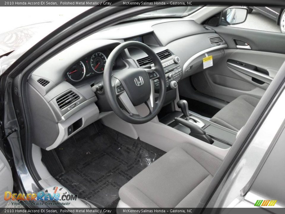 2010 Honda Accord EX Sedan Polished Metal Metallic / Gray Photo #29