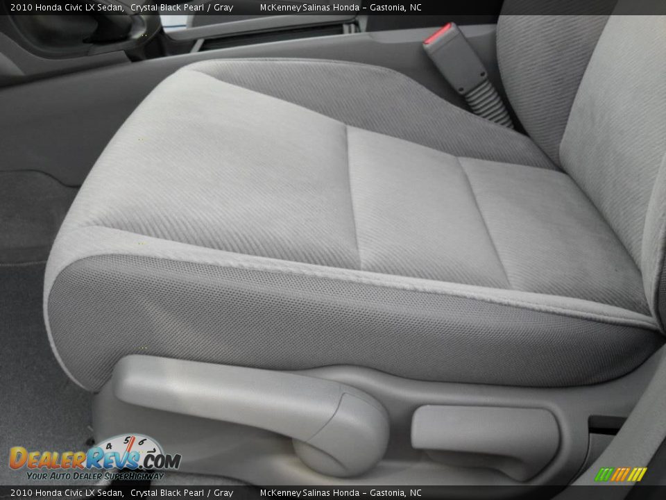 2010 Honda Civic LX Sedan Crystal Black Pearl / Gray Photo #9