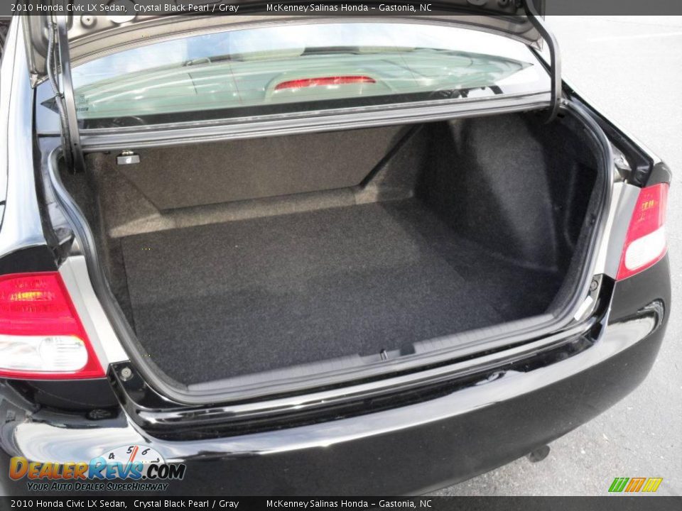 2010 Honda Civic LX Sedan Crystal Black Pearl / Gray Photo #13