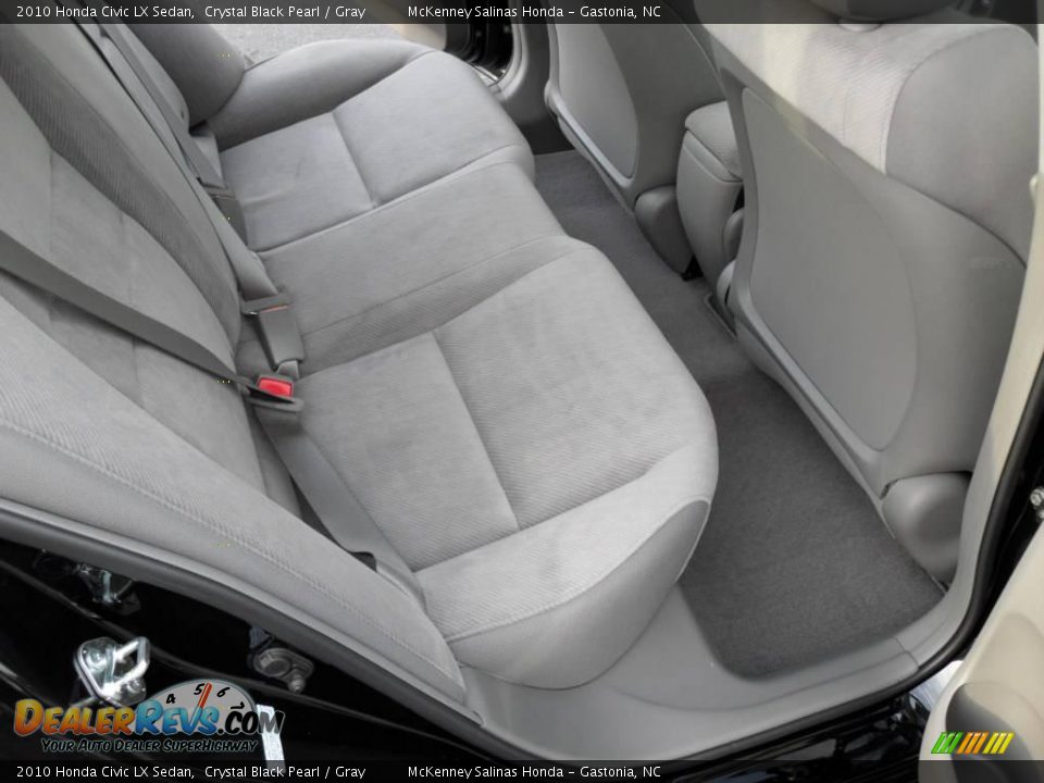 2010 Honda Civic LX Sedan Crystal Black Pearl / Gray Photo #14