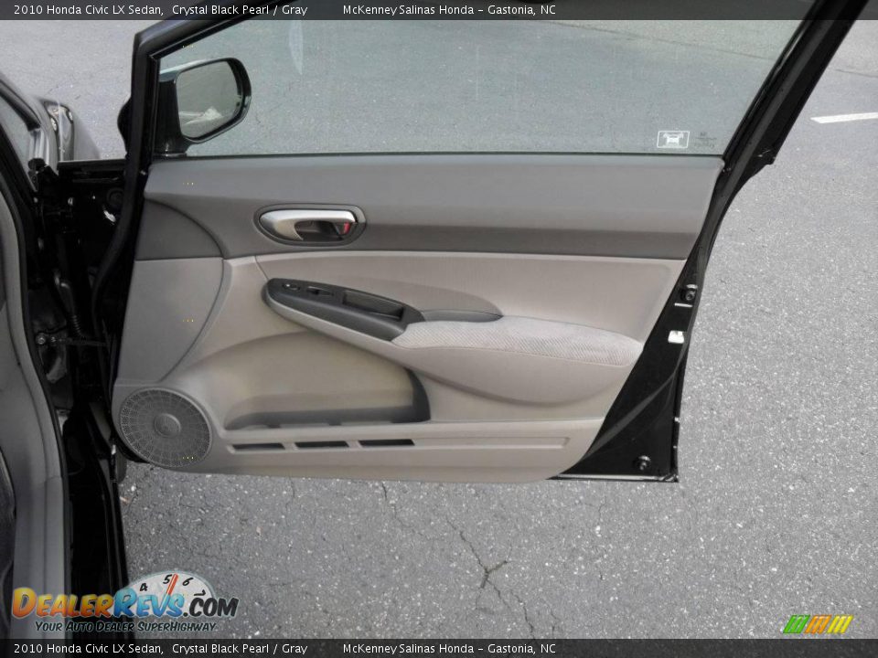 2010 Honda Civic LX Sedan Crystal Black Pearl / Gray Photo #17