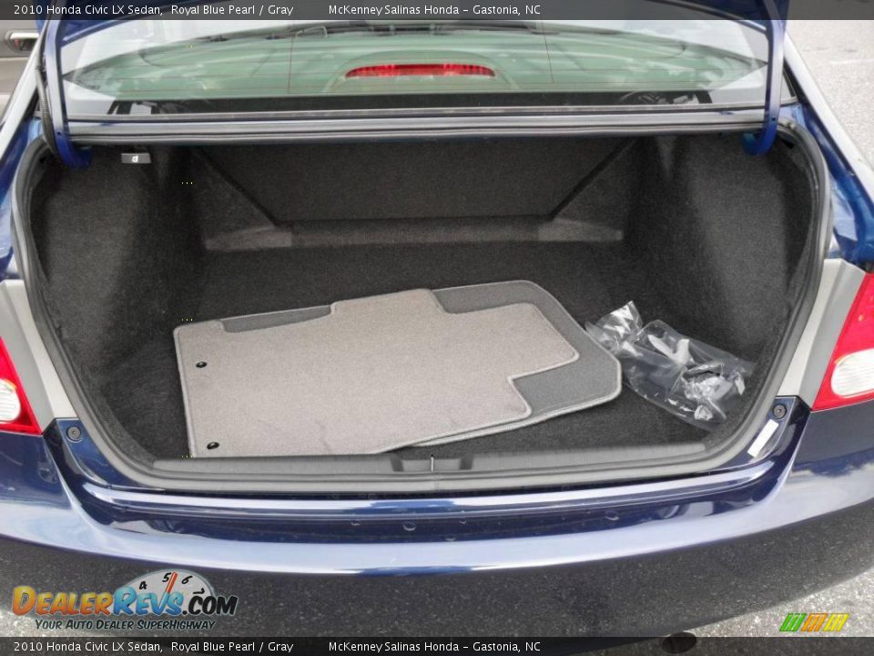2010 Honda Civic LX Sedan Royal Blue Pearl / Gray Photo #12