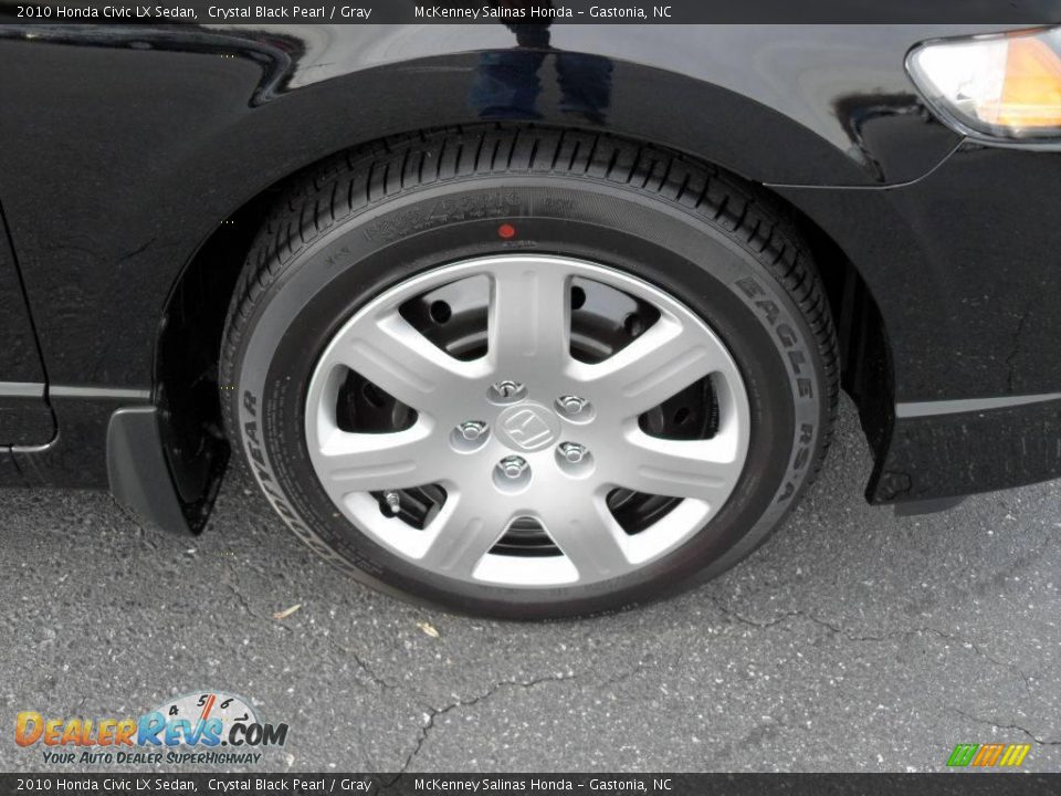 2010 Honda Civic LX Sedan Crystal Black Pearl / Gray Photo #18