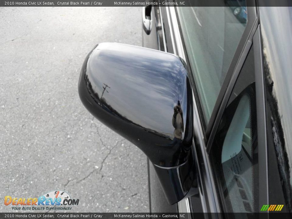 2010 Honda Civic LX Sedan Crystal Black Pearl / Gray Photo #19