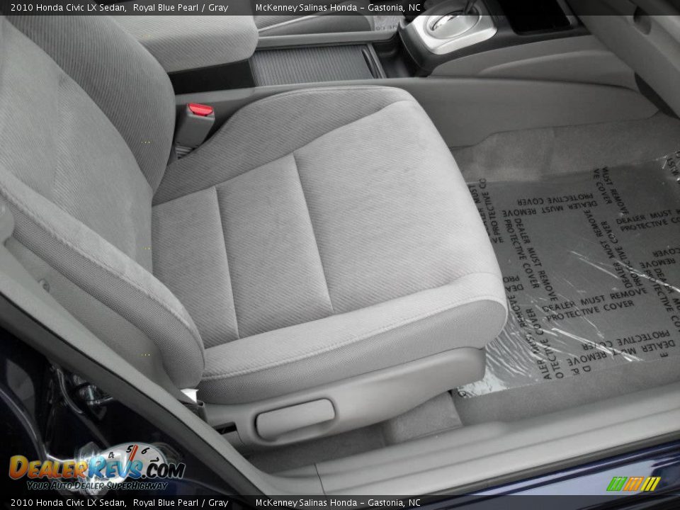 2010 Honda Civic LX Sedan Royal Blue Pearl / Gray Photo #14