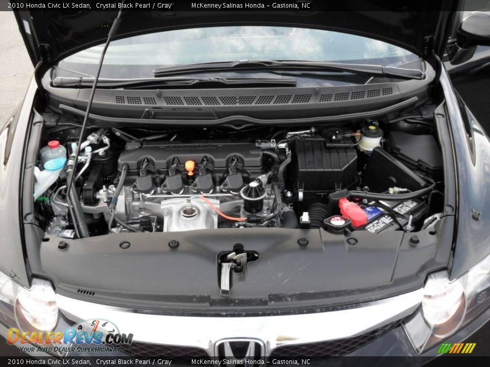 2010 Honda Civic LX Sedan Crystal Black Pearl / Gray Photo #20