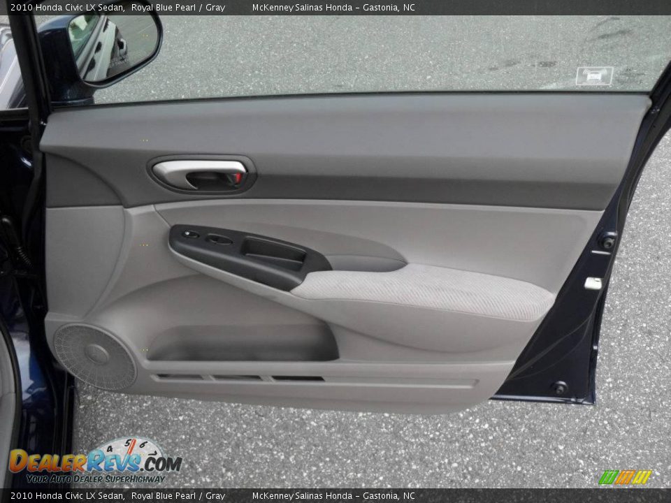 2010 Honda Civic LX Sedan Royal Blue Pearl / Gray Photo #16