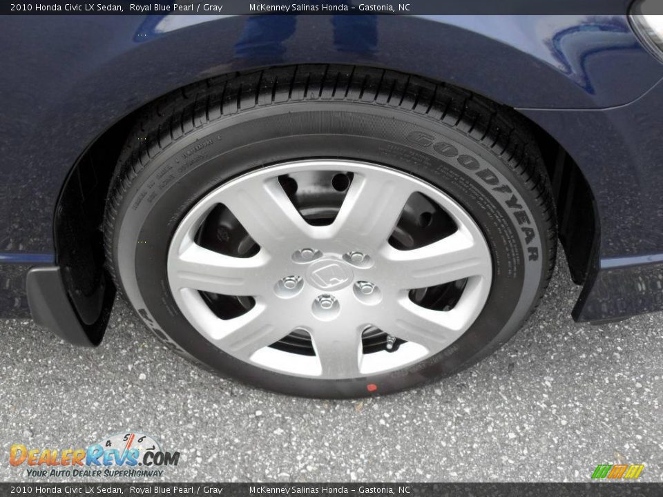 2010 Honda Civic LX Sedan Royal Blue Pearl / Gray Photo #17