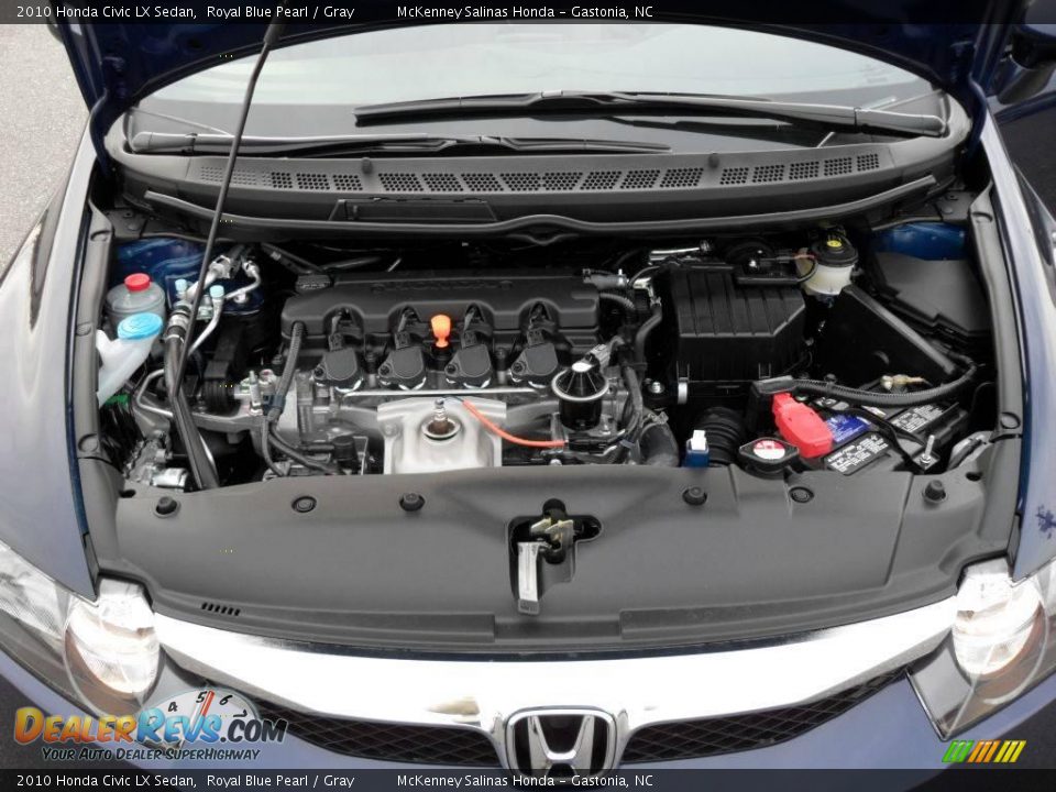 2010 Honda Civic LX Sedan Royal Blue Pearl / Gray Photo #19