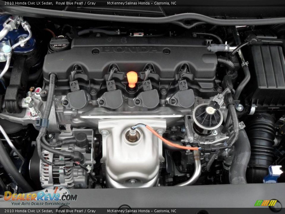2010 Honda Civic LX Sedan Royal Blue Pearl / Gray Photo #20