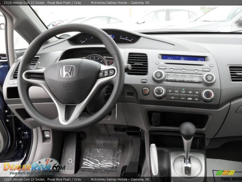 2010 Honda Civic LX Sedan Royal Blue Pearl / Gray Photo #21
